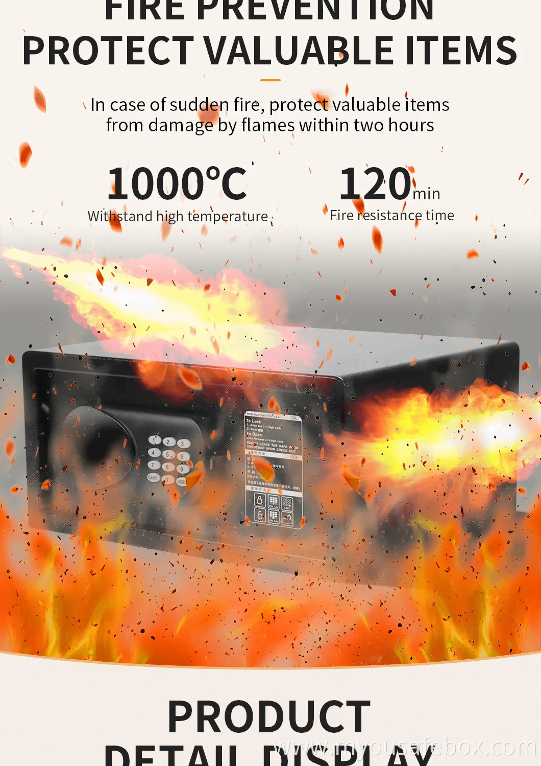 Premium Digital Hotel Safes for Home and Office Security